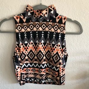 Aztec Cropped Tank